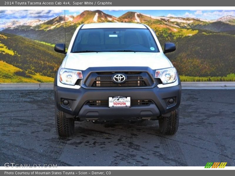 Super White / Graphite 2014 Toyota Tacoma Access Cab 4x4