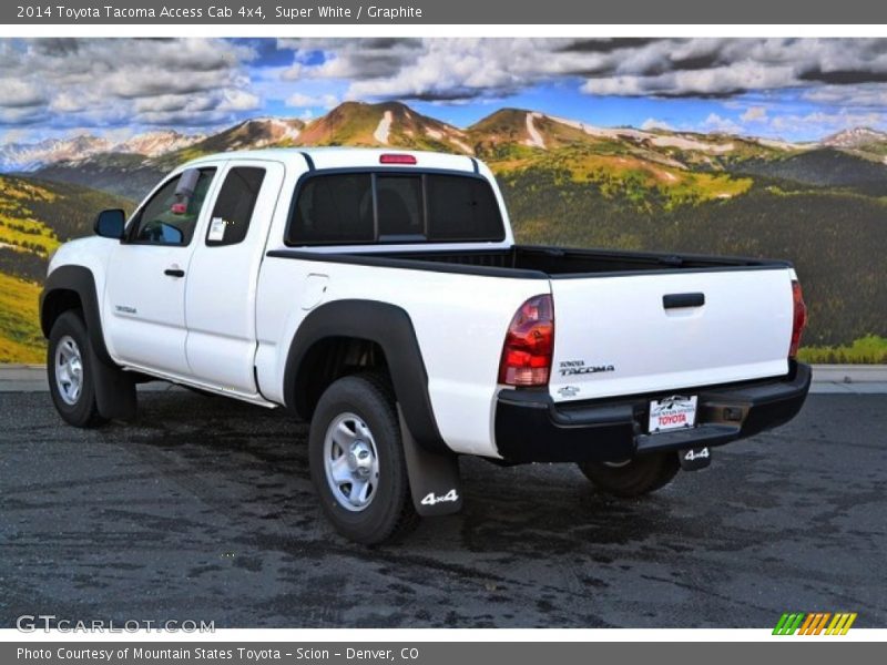 Super White / Graphite 2014 Toyota Tacoma Access Cab 4x4