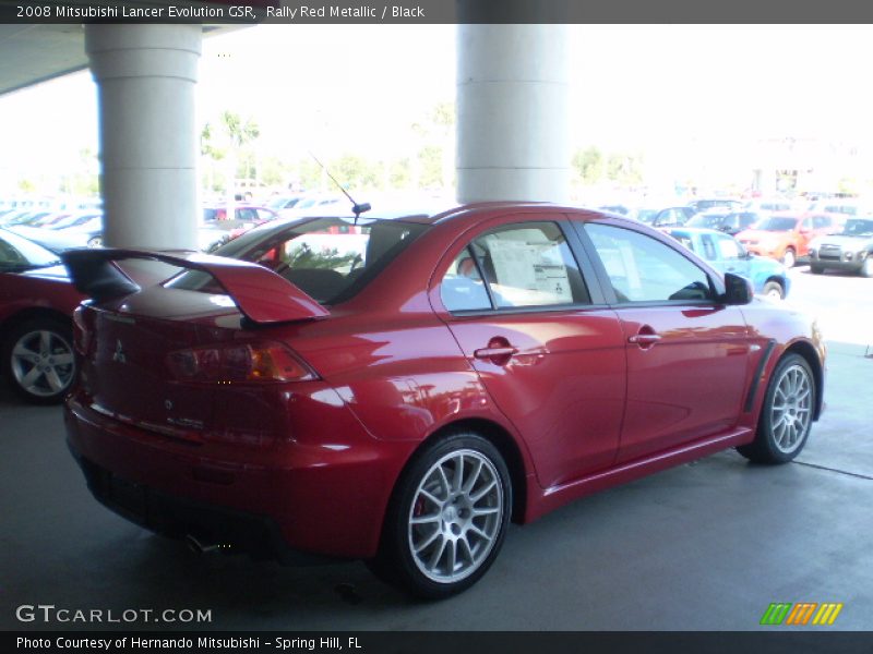 Rally Red Metallic / Black 2008 Mitsubishi Lancer Evolution GSR
