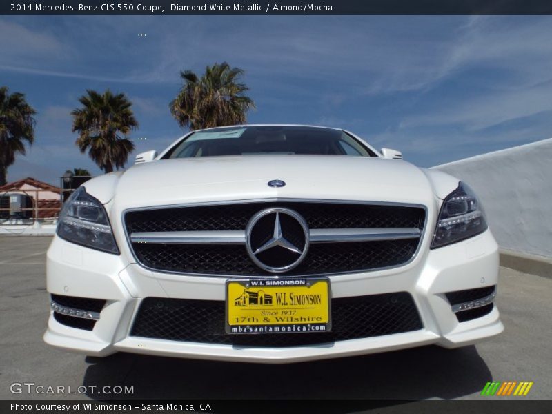 Diamond White Metallic / Almond/Mocha 2014 Mercedes-Benz CLS 550 Coupe