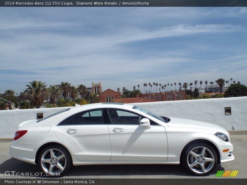 Diamond White Metallic / Almond/Mocha 2014 Mercedes-Benz CLS 550 Coupe