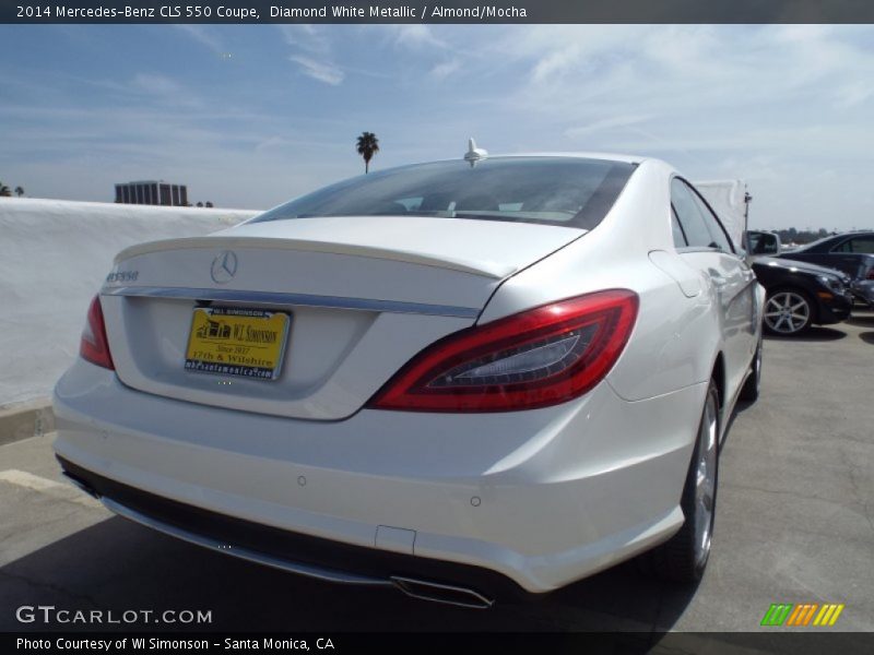 Diamond White Metallic / Almond/Mocha 2014 Mercedes-Benz CLS 550 Coupe