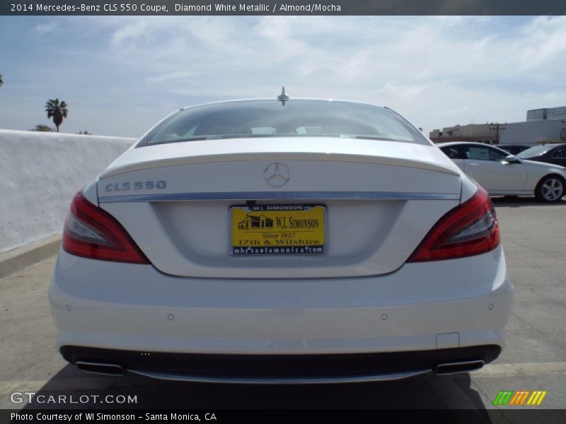 Diamond White Metallic / Almond/Mocha 2014 Mercedes-Benz CLS 550 Coupe