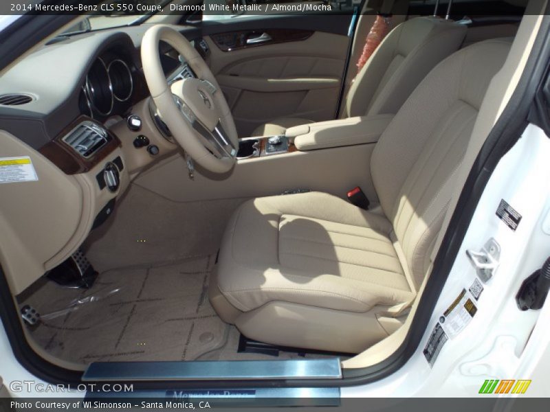 Diamond White Metallic / Almond/Mocha 2014 Mercedes-Benz CLS 550 Coupe