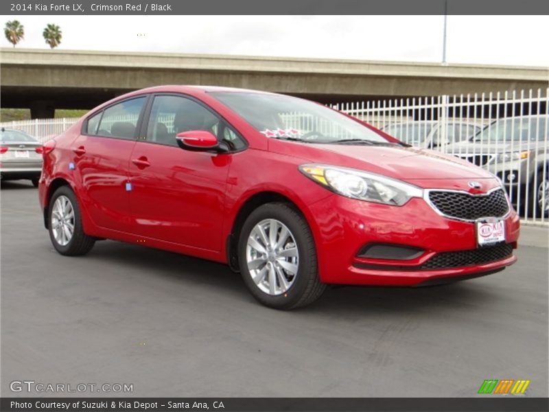 Crimson Red / Black 2014 Kia Forte LX