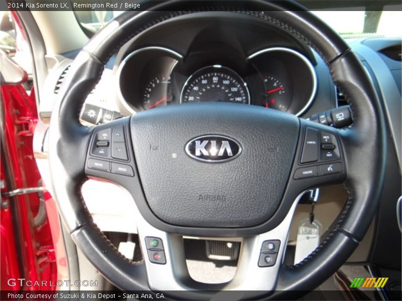 Remington Red / Beige 2014 Kia Sorento LX