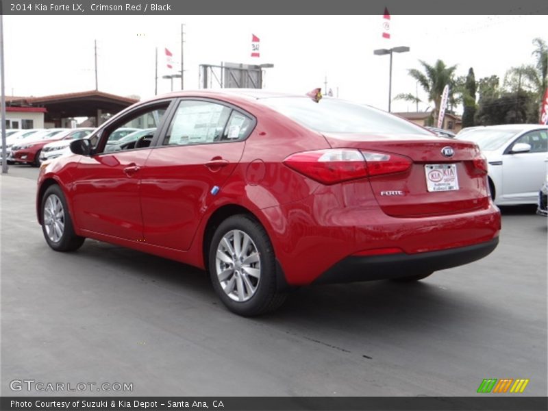 Crimson Red / Black 2014 Kia Forte LX