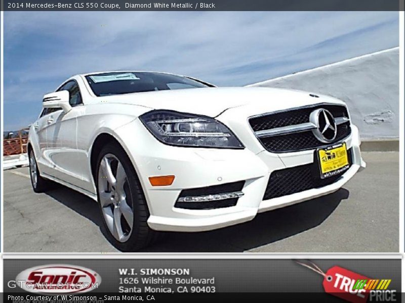 Diamond White Metallic / Black 2014 Mercedes-Benz CLS 550 Coupe