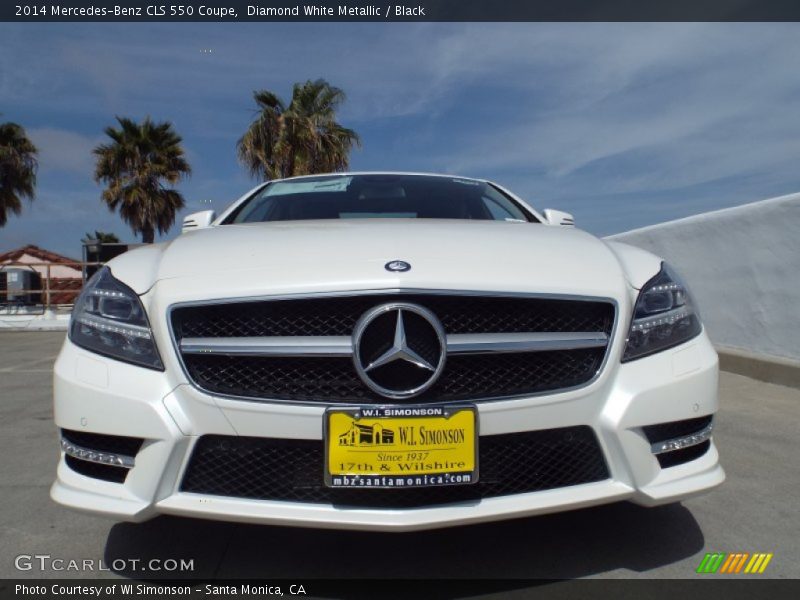 Diamond White Metallic / Black 2014 Mercedes-Benz CLS 550 Coupe
