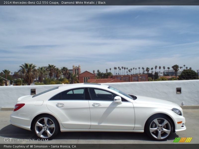 Diamond White Metallic / Black 2014 Mercedes-Benz CLS 550 Coupe