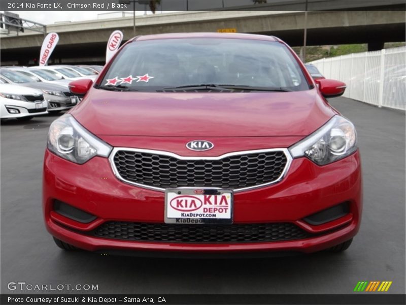 Crimson Red / Black 2014 Kia Forte LX