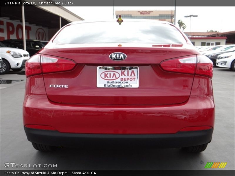 Crimson Red / Black 2014 Kia Forte LX