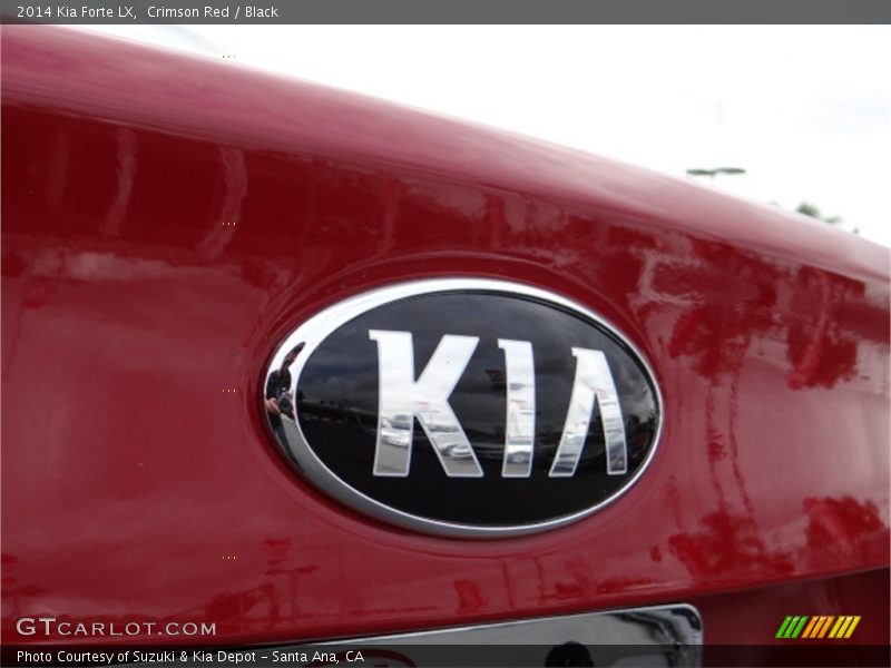 Crimson Red / Black 2014 Kia Forte LX