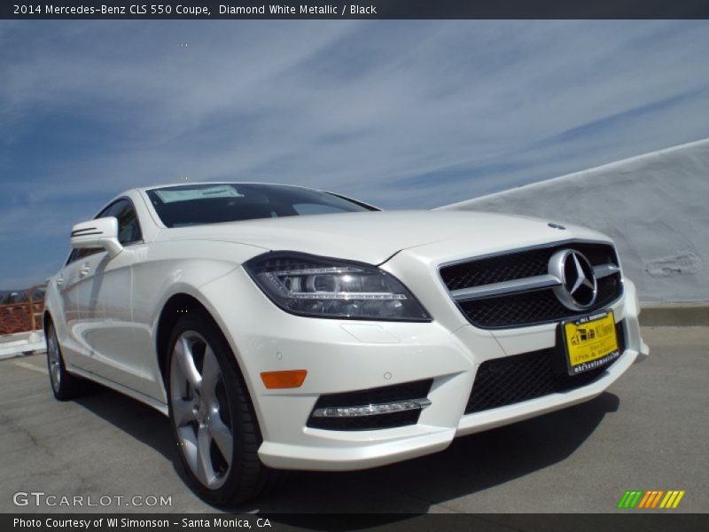 Diamond White Metallic / Black 2014 Mercedes-Benz CLS 550 Coupe