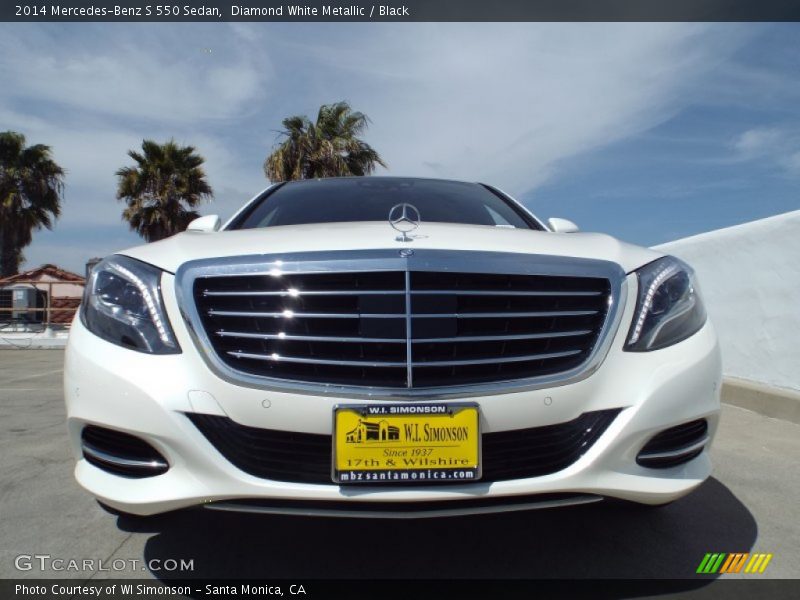 Diamond White Metallic / Black 2014 Mercedes-Benz S 550 Sedan