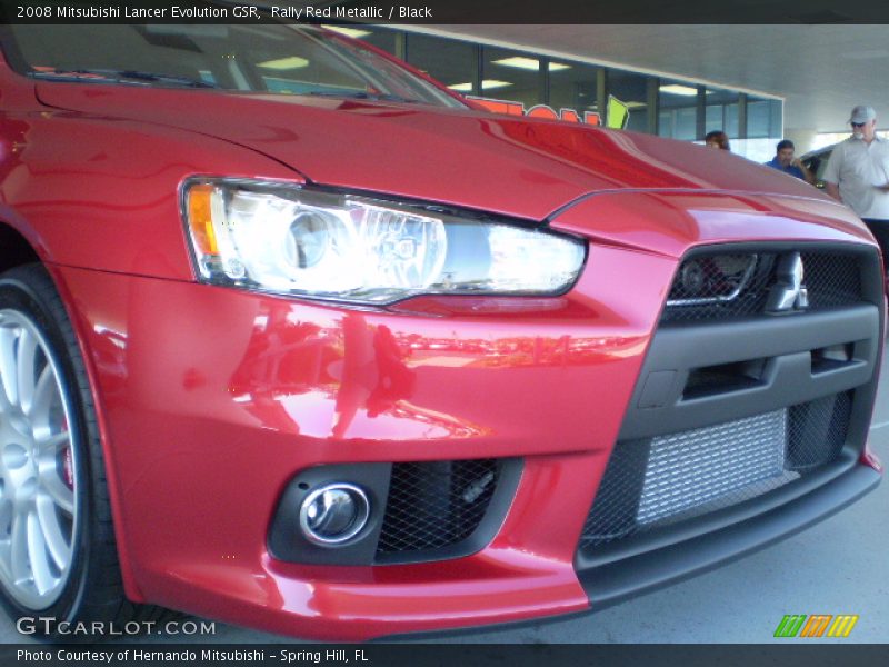Rally Red Metallic / Black 2008 Mitsubishi Lancer Evolution GSR