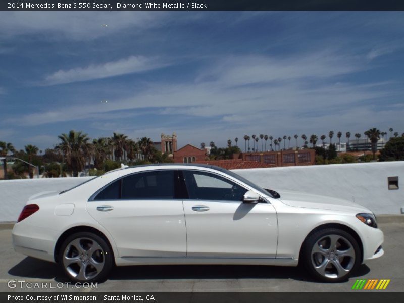 Diamond White Metallic / Black 2014 Mercedes-Benz S 550 Sedan