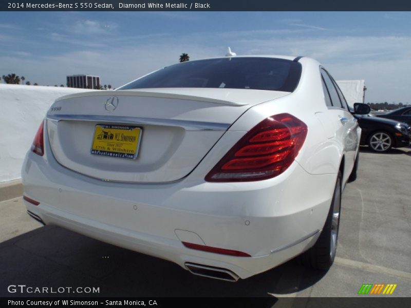 Diamond White Metallic / Black 2014 Mercedes-Benz S 550 Sedan