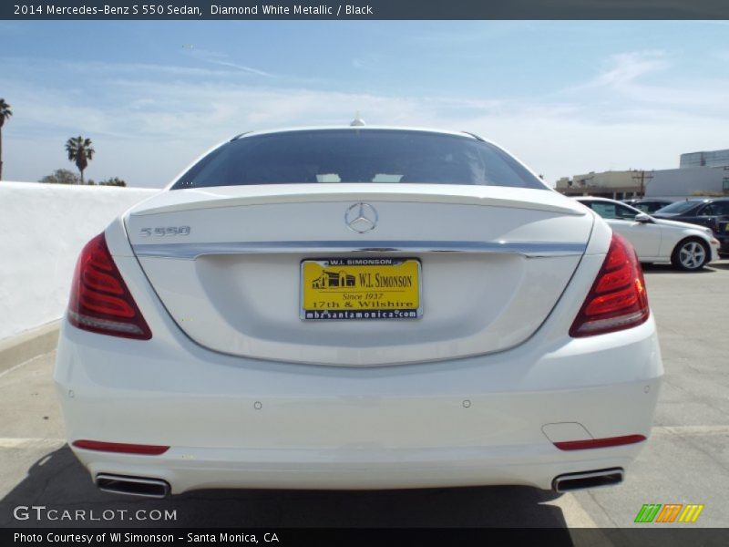 Diamond White Metallic / Black 2014 Mercedes-Benz S 550 Sedan