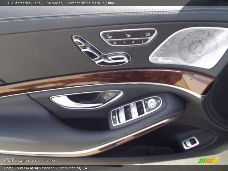 Diamond White Metallic / Black 2014 Mercedes-Benz S 550 Sedan