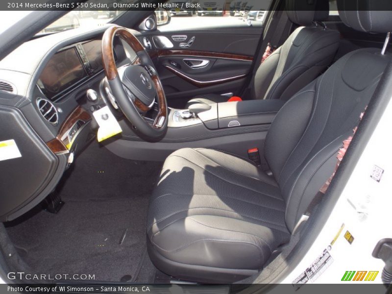 Diamond White Metallic / Black 2014 Mercedes-Benz S 550 Sedan