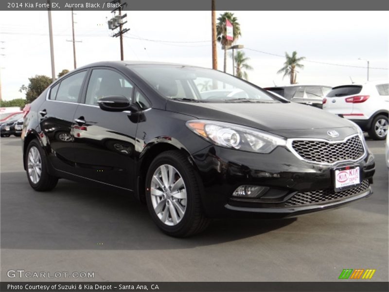 Aurora Black / Black 2014 Kia Forte EX
