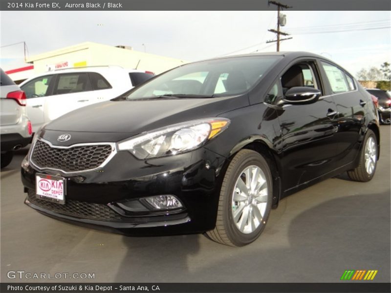 Aurora Black / Black 2014 Kia Forte EX