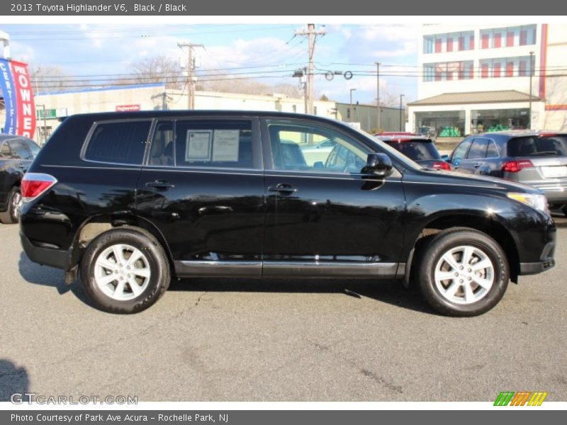 Black / Black 2013 Toyota Highlander V6