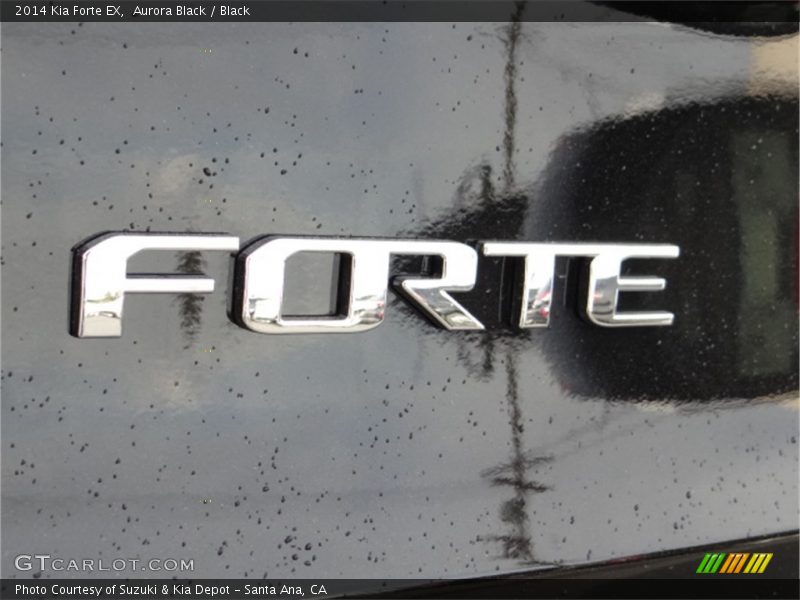 Aurora Black / Black 2014 Kia Forte EX