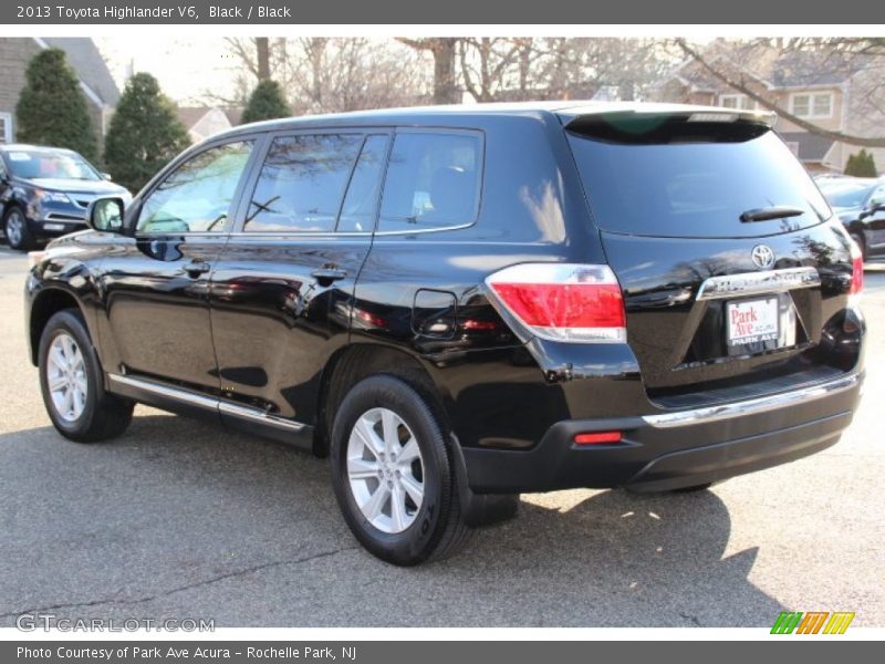 Black / Black 2013 Toyota Highlander V6