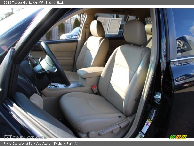 Black / Black 2013 Toyota Highlander V6