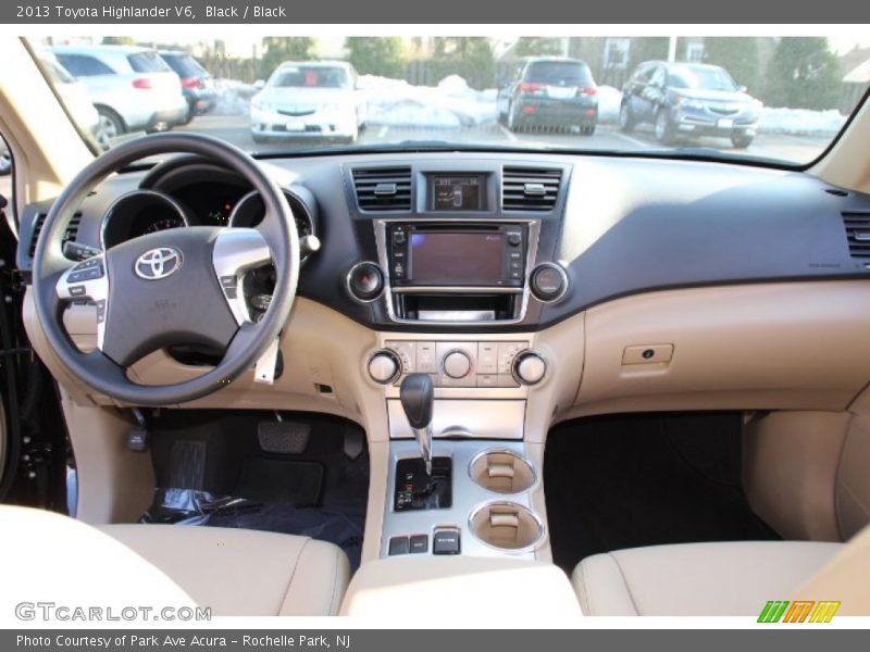 Black / Black 2013 Toyota Highlander V6