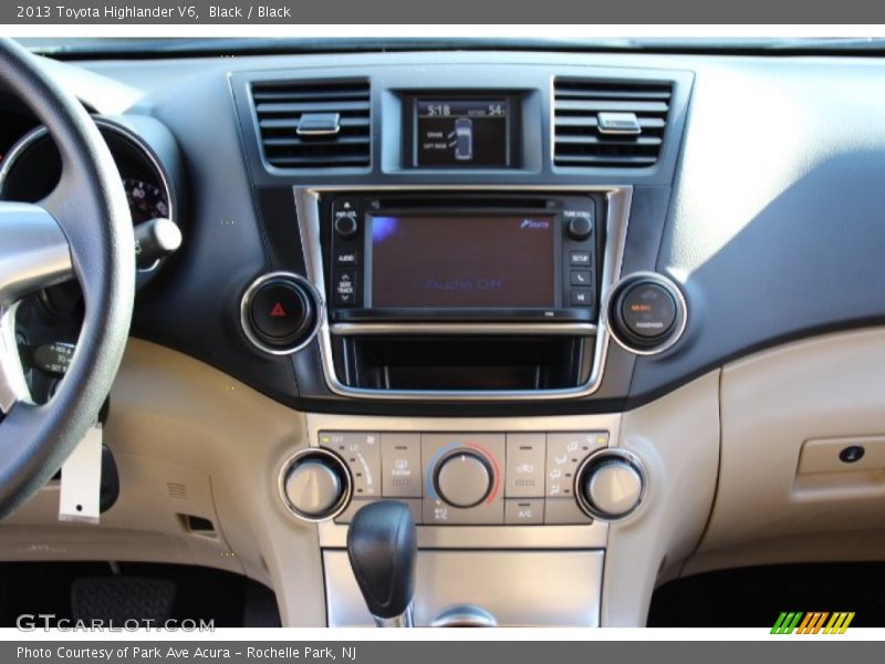 Black / Black 2013 Toyota Highlander V6