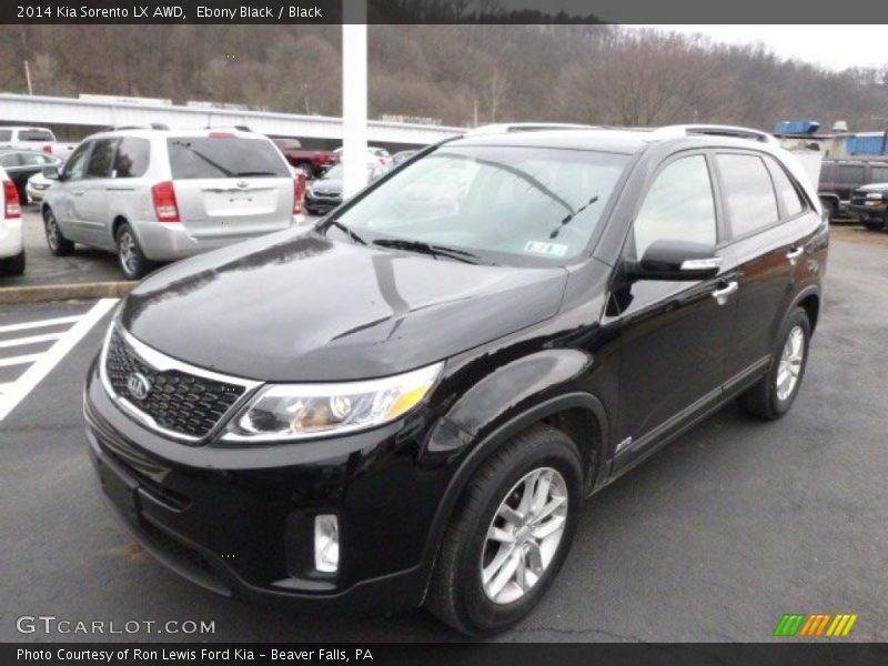 Ebony Black / Black 2014 Kia Sorento LX AWD