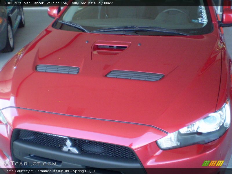 Rally Red Metallic / Black 2008 Mitsubishi Lancer Evolution GSR