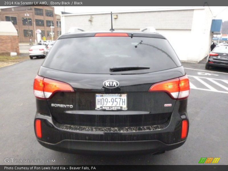 Ebony Black / Black 2014 Kia Sorento LX AWD