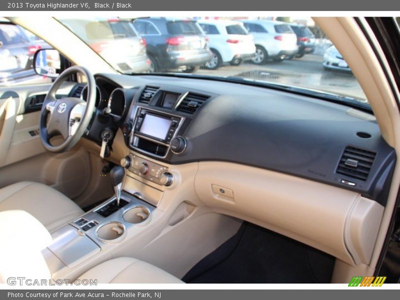 Black / Black 2013 Toyota Highlander V6
