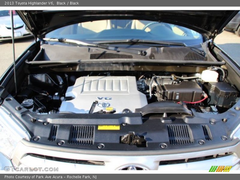 Black / Black 2013 Toyota Highlander V6