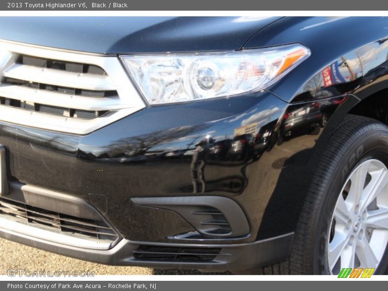 Black / Black 2013 Toyota Highlander V6
