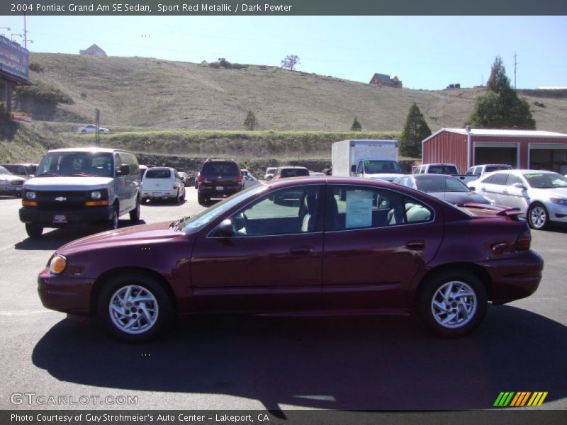 Sport Red Metallic / Dark Pewter 2004 Pontiac Grand Am SE Sedan