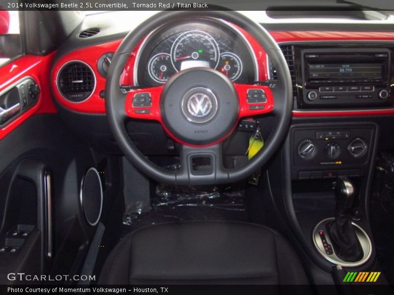 Tornado Red / Titan Black 2014 Volkswagen Beetle 2.5L Convertible