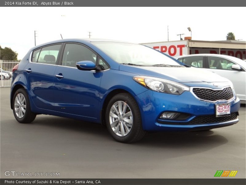 Abyss Blue / Black 2014 Kia Forte EX