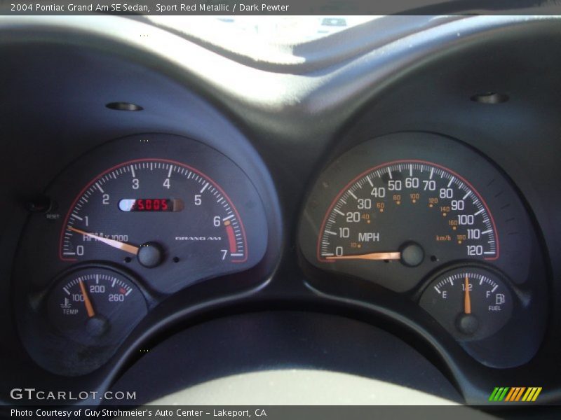 Sport Red Metallic / Dark Pewter 2004 Pontiac Grand Am SE Sedan