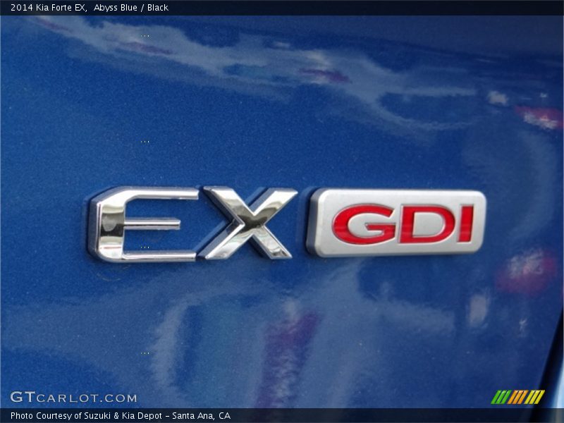 Abyss Blue / Black 2014 Kia Forte EX