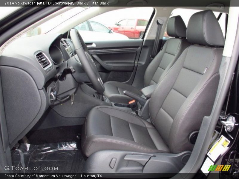  2014 Jetta TDI SportWagen Titan Black Interior