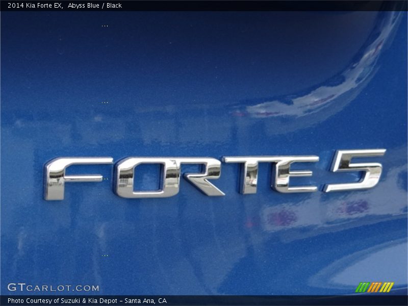 Abyss Blue / Black 2014 Kia Forte EX