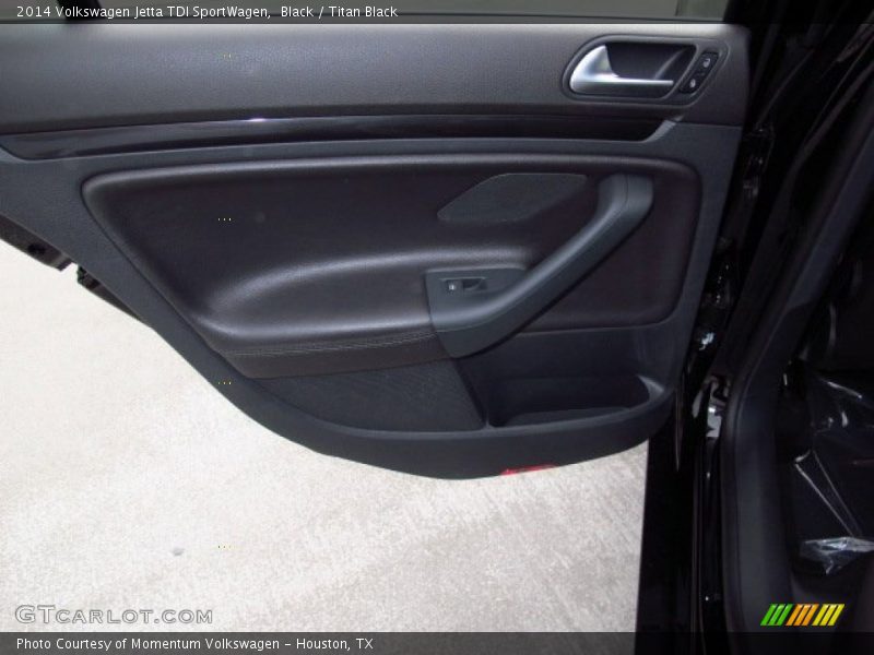 Black / Titan Black 2014 Volkswagen Jetta TDI SportWagen