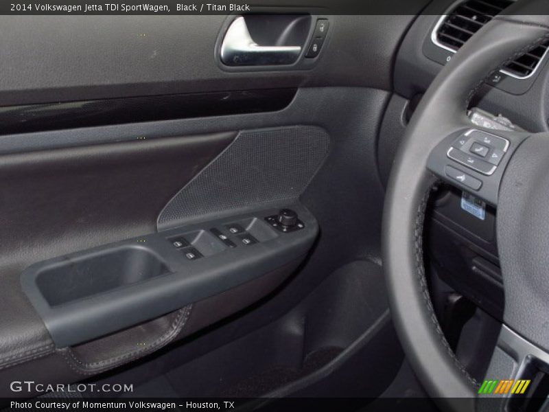 Black / Titan Black 2014 Volkswagen Jetta TDI SportWagen