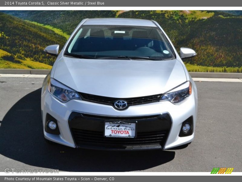 Classic Silver Metallic / Steel Blue 2014 Toyota Corolla S