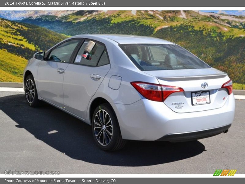 Classic Silver Metallic / Steel Blue 2014 Toyota Corolla S